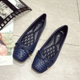 Advbridge 2024 Spring Summer Ballet flats Women Single Shoes Elegant Flat Ladies Brand Black Blue Plus Size 41 D061