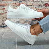 ADVBRIDGE  -  Summer White Sneakers Trendy Thick Sole Skate Shoes Couple Style Casual Soft Sole Comfortable Outdoor Tre Breathable Comfortable