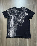 Advbridge Y2K Fashion New Street Round Neck Long Sleeve T-shirt Harajuku Goth Super Graphic Printing Vintage Joker Couple Short Sleeve Top