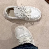 ADVBRIDGE  -  Women Platform Sneakers Autumn New Height Increase Non Slip Outdoor Casual Shoes Comfortable Fashion Cross Tied Flat Shoes