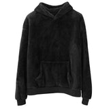 Advbridge Winter Clothing Men's Light Luxury Fleeced Knitted Hooded Sweater Casual Streetwear Long Sleeve Retro Popular Pullover Hoodie