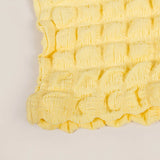 ADVBRIDGE  -  Autumn Yellow Sexy Open Back Popcorn Texture Short Dress Skinny High Waist Hipster Mini Dress Women Elegant Club Streetwear