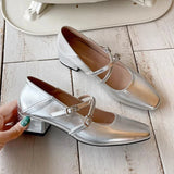 Advbridge 2025 Spring Women Ballet Flats Shoes Fashion Shallow Square Toe Shoes Concise Soft Sole Dress Slip On Shoes