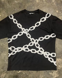Advbridge Hip Hop style chain print graphic t shirts vintage 2000s y2k tops oversized t shirt Couples goth Harajuku gothic men clothing