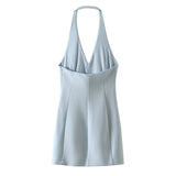 Advbridge Women's Halter Neck Slim Fit Dress Womens Dresses Prom Elegant Pretty Short Evening Summer Woman Clothing Store