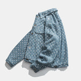 Advbridge Autumn New Men's Colorful Denim Clothes Trendy and Handsome Youth Jackets, Loose Sequin Tops
