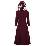 Advbridge Witch Medieval Women Halloween Costume Dress Adult Scary Cosplay Outfits Gothic Drak Wind Style New Wizard Costumes