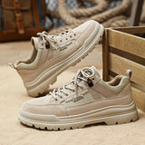 Advbridge Men's Breathable Lightweight Comfortable Work Shoes Non Slip Sneakers for Outdoor Trailing Trekking Walking