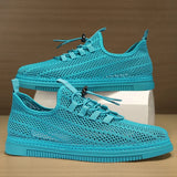 ADVBRIDGE  -  Fashion Breathable Walking Mesh Flat Shoes Sneakers Men Shoes Men Casual Shoes
