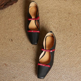 ADVBRIDGE  -  Women's cow leather double bowtie slip-on flats loafers square toe high quality female sweet daily moccasins shoes for woman hot
