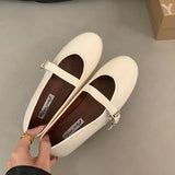 ADVBRIDGE  -  Spring Brand Women Flats Soft Leather Eelgant Dress Shoes Round Toe Shallow Slip On Ladies Casual Ballet Shoes New Woman