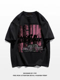 Advbridge Summer Goth Harajuku Design Graphic T-shirt For Men Hip Hop Fashion Cotton Short Sleeve Tee Shirts 2025 New Y2K Streetwear Tops
