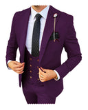 Advbridge Formal Men 3 Piece Wedding Suit Groom Tuxedo Slim Fit Business Suits Champagne Wedding Suit Costume Homme (Blazer+Pants+Vest)