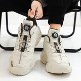 ADVBRIDGE  -  Mech leather rotating buckle dad shoes, versatile and comfortable thick sole, shock-absorbing and anti slip, dad shoes for men