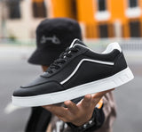 ADVBRIDGE  -  High Quality Men's Leather Casual Sneakers Man Classic Versatile White Shoes Comfortable Outdoor Walking Shoe Male Shoes