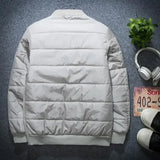 Advbridge Men‘s Wintern outfits Pullover Padded Coat Men Solid Winter Patchwork Jacket Spiritual Young Man Cold-proof Clothing Young Stand-up Collar Sweatshirt Advbridge Men‘s Wintern outfits