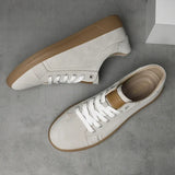 ADVBRIDGE  -  Comfy Antiskid Walking Men Shoes Sneakers Genuine Leather Flats 2025 Casual Vulcanized Shoes Man Fashion Walking Shoes for Men