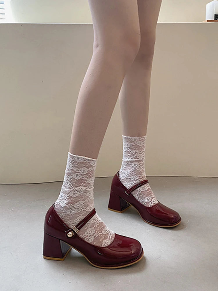 Advbridge French Elegant High Heels Shoes Office Lady Pure Color Korean Style Sandals Design Summer Chic Casual Non Slip Sandals