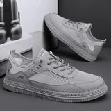 ADVBRIDGE  -  Leather Casual Shoes Autumn New Breathable Men Shoes Male Flat Shoe High Quality Men's Sneakers