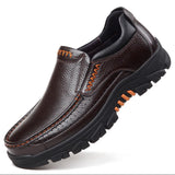 Advbridge Genuine Leather Shoes Men Loafers Soft Cow Leather Men Casual Shoes New Male Footwear Black Brown Slip-on A2088