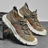 ADVBRIDGE  -  summer lightweight high-quality new men's shoes outdoor slip-on mesh breathable casual Shoes38-44 Breathable Comfortable
