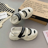 ADVBRIDGE  -  Female Sandal Women's Ladies Shoes Summer Increasing Height Breathable Clogs with Heel Girls New Sports Closed Thick Hook &