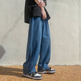 ADVBRIDGE  -  Green Baggy Jeans Men Fashion Casual Wide Leg Jeans Men Streetwear Loose Hip Hop Straight Denim Pants Mens Jean Trousers M-2XL