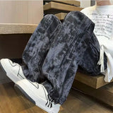 Advbridge American Tie-dye Pants for Men 2025 Autumn Ink Design Leggings Sweatpants Straight Loose Sports Casual Trousers