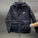 Advbridge New Workwear Hooded Loose Jacket Men's Korean Version Versatile Submachine Jacket Youth Fashion Hooligan Jacket