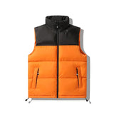 Advbridge Men's autumn and winter cotton season vest stand-up collar thickened warm color matching vest cotton vest sleeveless downjacket jinquedai