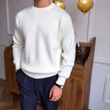 Advbridge Male Knit Sweater Men Autumn and Winter Tops Men Casual Clothes Round Neck Knit Men Pullover Sweater Male Clothing W09