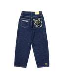 Advbridge Harajuku Streetwear Jeans Y2K Mens Pants Hip Hop High Waist Wide Leg Trouser Letter Embroidery Vintage Brown Baggy Jeans