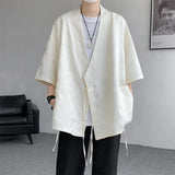 ADVBRIDGE  -  M-5XL Plus Size Kimono Men Cardigan Japanese Kimono Shirt Butterfly Pattern Coat Summer Streetwear Top for Male XXXXXL