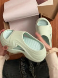 ADVBRIDGE  -  Summer Refreshing Sea Salt Simple Slipper Women Fashion Outwear New Shoes Female Increase Platform Beach Flip-flops Lady