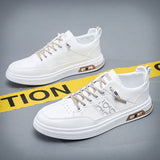 ADVBRIDGE  -  Fashion White Platform Sneakers Outdoor Breathable Sport Shoes Men Casual Shoes Lightweight Running Shoes Mens Tennis Shoes