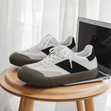 ADVBRIDGE  -  Men Dexun Shoes 2025 New Low Top Patchwork Casual Board Shoes Lace Up Retro Flat Sports Women Canvas Sneakers Couple