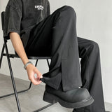 Advbridge Brown Black Suit Pants Men Fashion Social Mens Dress Pants Korean Loose Casual Flared Pants Mens Office Formal Trousers M-2XL