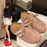 ADVBRIDGE  -   New Fashion Trend Women's Casual Shoes College Style Wide Toe Soft Comfortable Flat Shoes Outdoor Casual Sports Shoes