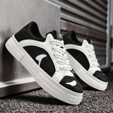 ADVBRIDGE  -  Men's White Shoes Spring Autumn New Outdoor Non Slip Comfort Platform Sneakers Height Increase Fashion Lace Up Casual Shoes