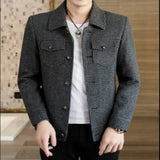 ADVBRIDGE New Spring and Autumn High Quality Lattice Leisure Men's Jacket Slim Fashion Spring Men's Jacket Youth Sunshine Men's Jacket