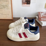 ADVBRIDGE  -  Women's Casual Board Shoes New Soft Bottom Non-slip Comfortable Casual Shoes Retro Hundred with Thick Bottom Small White Shoes