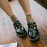 Advbridge Gothic sweet lolita shoes vintage round head thick bottom ventilate women shoes student daily kawaii shoes loli cosplay