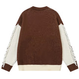 Advbridge Autumn Knitted Sweater Men Women Winter Harajuku Vintage Funny People Print Pullovers Vintage Causal Loose Sweaters Streetwear