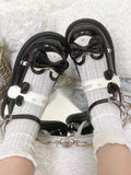 Advbridge Japanese Bow Design Mary Jane Shoes Women Summer 2024 Sweet Small Leather Shoes Female Cute Round Head Lolita Thick Sole Shoes