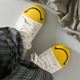 ADVBRIDGE  -  Low Top Japanese Leisure Men's Shoes All-Match Men's Smiling Canvas Shoes2025 Summer Breathable Season Comfortable Sneaker Breat