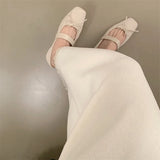 ADVBRIDGE  -  Spring New Brand Women Flat Shoes Fashion Round Toe Ladies Mary Jane Shoes Soft Flat Heel Outdoor Dress Boat Shoe New Woman