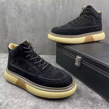 Advbridge 2025 Leather Men's Boots Winter Fashion Retro Comfortable Casual High Quality Thick Sole Warm Personality Men's Shoes
