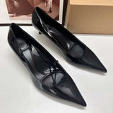 ADVBRIDGE  -  Elegant Dress Ladies Pumps 2025 Pointed Classic Stilettos Patent Leather Brand Design High Heels Modern Office Women's Shoes