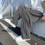 Advbridge Men's Casual Pants Hip Hop Hippie Trousers Male Plaid Loose Summer Stylish Korean Style Y2k Cotton Long New In Comfortable
