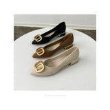 Advbridge 2024 Formal ujung runcing wanita alas kaki musim panas hitam Normal  kasual tumit rendah elegan gratis pengiriman penawaran